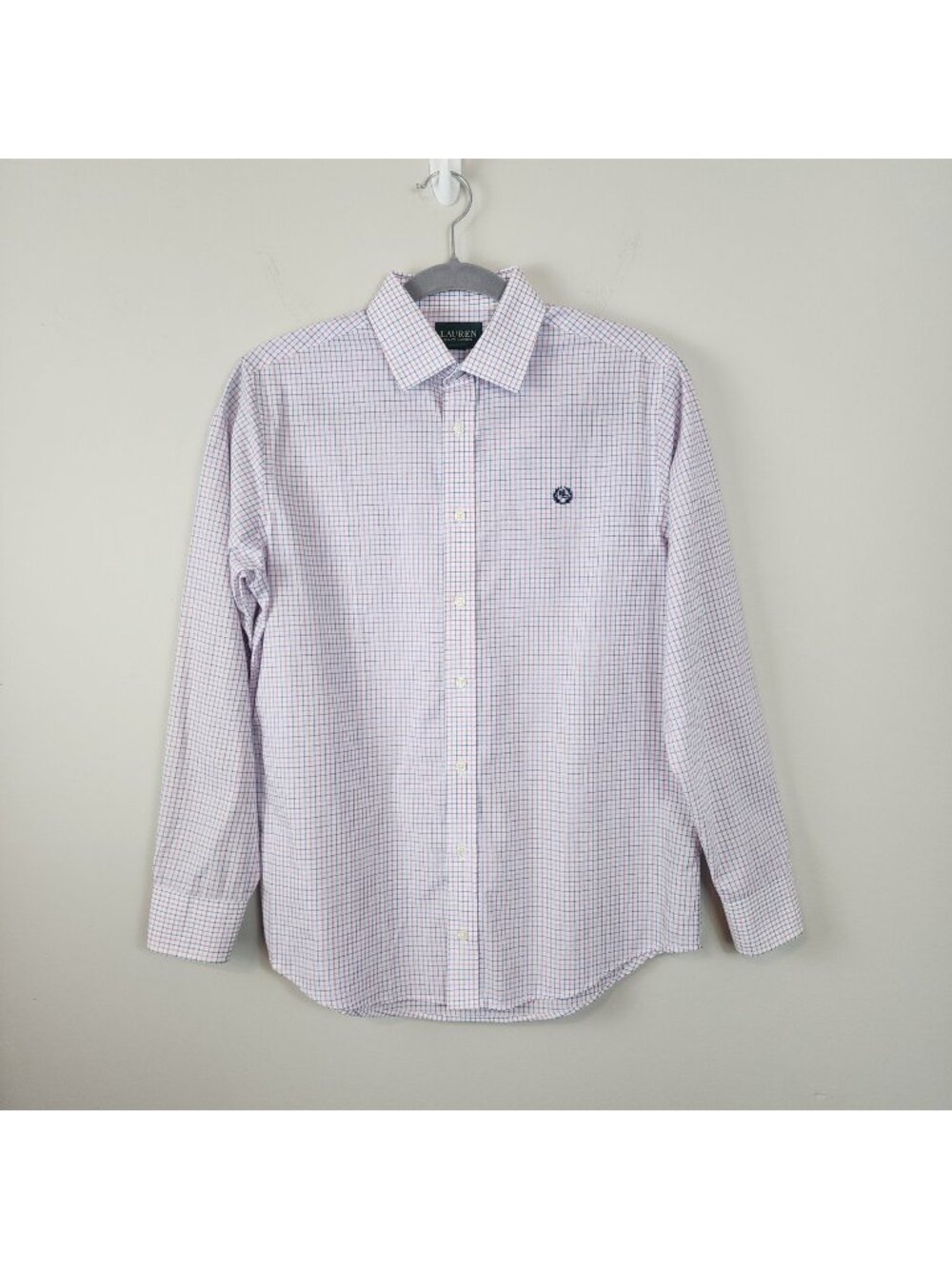 Lauren Ralph Lauren button down long sleeve classic shirt teen boys 18 preppy